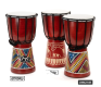 Tobe djembe pictate manual, 30 cm, sunet autentic, copii și&nbsp;