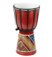 Tobe djembe pictate manual, 30 cm, sunet autentic, copii și&nbsp;