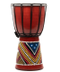 Tobe djembe pictate manual, 30 cm, sunet autentic, copii și&nbsp;