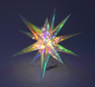 Stea de Crăciun LED, 40 cm, 40 LED-uri multicolore, decorați