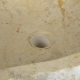 Lavoar baie marmură naturală, montaj pe blat, design exclus