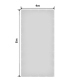 Prelată impermeabilă albă 4x8 m, PVC, cu ocheți și protecție