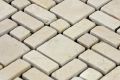Mozaic de marmură DIVERO - cremă ,11 buc - 1m²