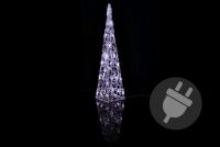 Instalație pirămidă de Crăciun, 60 cm - alb rece