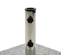 Suport umbrelă de grădină - granit / oțel inoxidabil, 50 kg