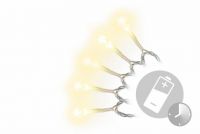 Lanț LED de Crăciun - 10 m, 100 diode, alb cald