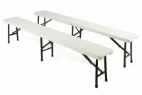 Bancă pliabilă, 183 cm, 2 buc