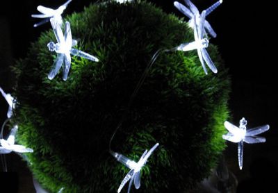 Iluminat solar decorativ pentru grădină -Libelule 24 LED-uri