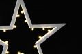 Decorațiune de Crăciun - stea pe suport, 38 cm, 20 LED-uri