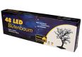 Copac decorativ cu LED-uri cu flori - 45 cm, alb rece