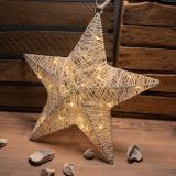 Decorațiune de Crăciun - stea - 35 cm, 30 LED
