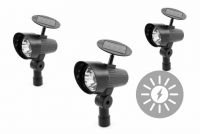 Set de iluminare solară LED de grădină - 3x spoturi Garth