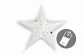 Stea luminoasă de Crăciun cu temporizator , 60 cm, 10 LED, alb