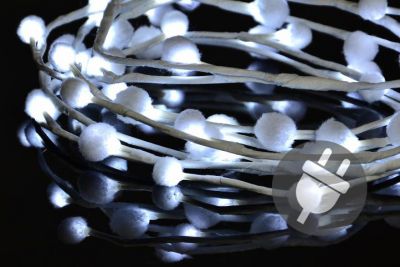 Lumini LED de Crăciun - fulgi de zăpadă-48 LED-uri,alb rece