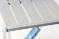Masă pliabilă din aluminiu cu bănci integrate