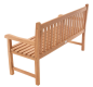 Bancă de grădină DIVERO lemn masiv 3 locuri 150 cm