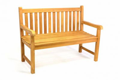 Bancă de grădină DIVERO 2 locuri solidă 120 cm