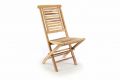 Scaun de grădină pliabil DIVERO "Hantown" din lemn masiv tec