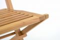 Scaun de grădină pliabil DIVERO Hantown - lemn de tec