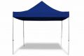 Cort grădină PROFI, model foarfecă  3x3 m albastru + 2 pereți laterali