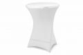 Husa pentru o masă înaltă - elastic, alb 80 x 80 x 110 cm