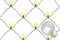 Plasă luminoasă cu LED-uri de Crăciun - 2 x 2 m, 160 LED-uri