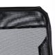 Set 2 x șezlong de grădină  cu țesătură neagră - pliabilă