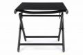 Scaun de grădină din aluminiu - pliabil negru