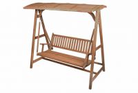 HOLYWOOD DIVERO Balansoar de grădină din lemn - lemn de tec