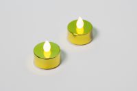 Set decorativ - 2 bucăți de lumânări, aurii