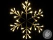 Decor de Crăciun cu LED - fulg de zăpadă, 30 cm, alb cald