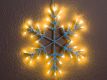 Decor de Crăciun cu LED - fulg de zăpadă, 30 cm, alb cald