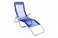 Șezlong de grădină - albastru - 160 cm
