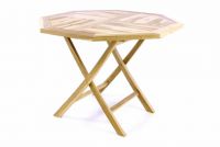 Masă de grădină rotundă din lemn de tec Ø100 cm