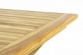 Masă de grădină pliabilă DIVERO - lemn de tec netratat - 80