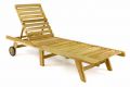 Șezlong reglabil din tec DIVERO
