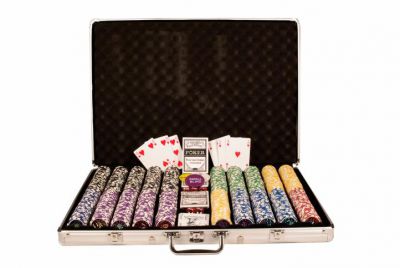 Set de poker de 1000 de jetoane OCEAN în valoare de 5 - 1000