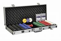 Set de poker de 500 de jetoane cu accesorii