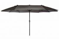 Umbrelă de grădină XXL ovală 4,5x2,65 m antracit pentru teră