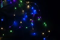 Lumini decorative de Crăciun - fire - 48 LED colorate