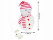Decor de Crăciun - om de zăpadă acrilic, alb rece