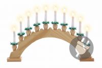 Decorațiune de Crăciun - suport de lumânare, 10 LED-uri