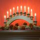Decorațiune de Crăciun - suport de lumânare, 10 LED-uri