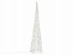 Decor de Crăciun, piramidă 90 cm - alb rece