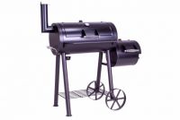 Grătar de grădină cu afumătoare XL - 120 x 55 cm