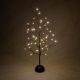 Copac decorativ cu 48 LED-uri, 60 cm - negru
