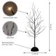 Copac decorativ cu 48 LED-uri, 60 cm - negru