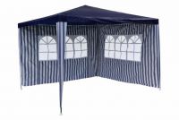 Cort de petrecere în grădină-albastru3 x3m+2 pereți laterali
