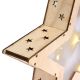 Stea de Crăciun din lemn cu efect 3D, 8 LED-uri