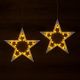 Set de stele, 2 bucăți, 20 LED-uri, alb cald